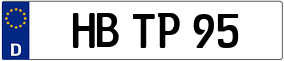 Trailer License Plate